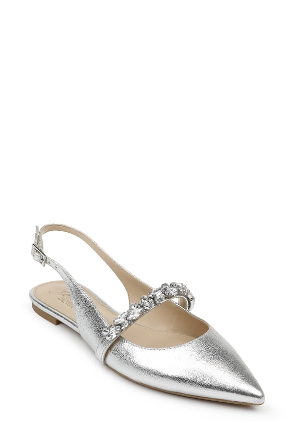 Jewel Badgley Mischka Bambi Pointed Toe Sling Back