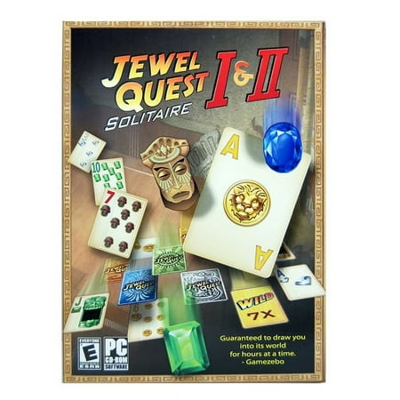 JEWEL QUEST SOLITAIRE I & II-PC CD-ROM Software
