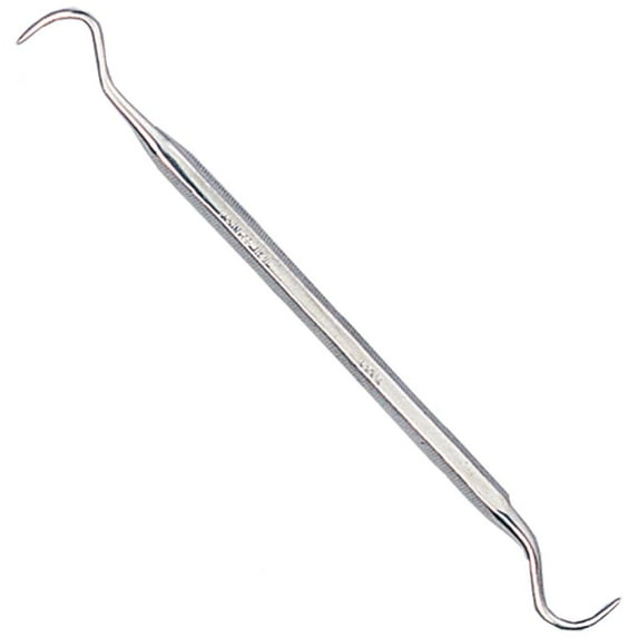 JEWEL TOOL (2 Pack) 5-7/8" (15 cm) Double Ended Stainless Steel Hooks | Precision Instrument for Jewelers, Dentists & Craftsmen | Textured Grip