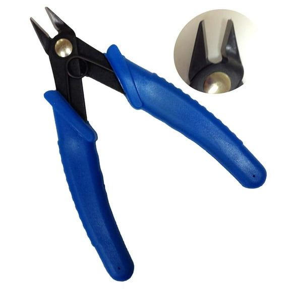 JEWEL TOOL 4.5" (11.4 cm) Sidecut Plier - Precision Cutter for Low-Gauge Cables | Comfort Grip Handles | Coiled Spring Action
