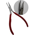 thumbnail image 1 of JEWEL TOOL 5" (12.7 cm) 30° Bent Slim Nose Pliers | Comfortable Red PVC Handles | High-Quality Stainless Steel, 1 of 2