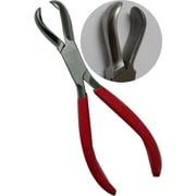 JEWEL TOOL 5.75 Inch 14.6cm Half Round Curved Pliers Forged Steel Red PVC or Black Vinyl Handles Professional Quality