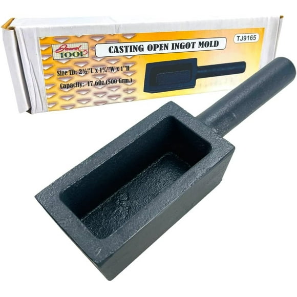 JEWEL TOOL 500g Open Cast Ingot Mold  Smelting of Non-Ferrous Metals Such as Gold, Silver, Copper, Aluminum