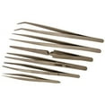 thumbnail image 1 of JEWEL TOOL 6-Piece Tweezer Set | 6 Tips & Lengths (4.25" to 7") | Craft, Jewelry, Watch Repair | Essential for Kits | Multipurpose Precision, 1 of 2
