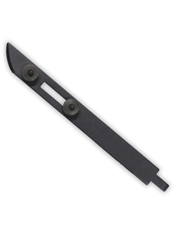 JEWEL TOOL Black Watch Case Opener | 6" (15.2 cm) Professional Grade Metal Tool | Adjustable Screw-Type Holders | Thin, Beveled Edges | Essential Tool for Watch Professionals