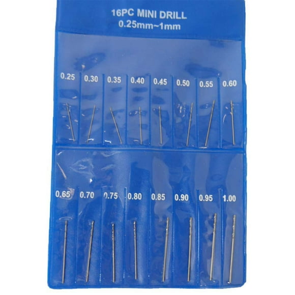 JEWEL TOOL Mini Drill Bits Set | Extensive Variety from 0.25mm (0.01 in) to 1mm (0.04 in) | Ideal for Fine Craftsmanship & Delicate Jobs | Includes Handy Carry Case