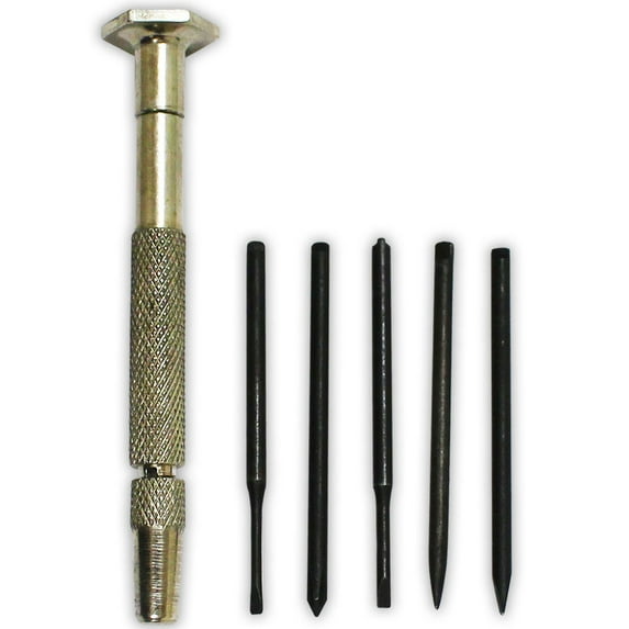 JEWEL TOOL Watch & Glasses Repair Kit | 5-in-1 Precision Screwdriver with Interchangeable Bits | Ideal for Watches, Eyeglasses & Electronics | Enhanced Grip with Textured Handle