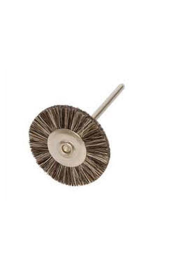 JEWELERS BRISTLE BRUSH, SOFT - 3/4"(19mm) with 2.3mm mandrel One dozen