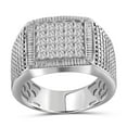 thumbnail image 1 of JEWELEXCESS White Diamond Rings for Men – 1CTTW Genuine White Diamond Ring for Men – Hypoallergenic Sterling Silver Ring Men – Real Diamond Mens Rings Fashion Statement Ring – Luxurious Gifts for Him, 1 of 5