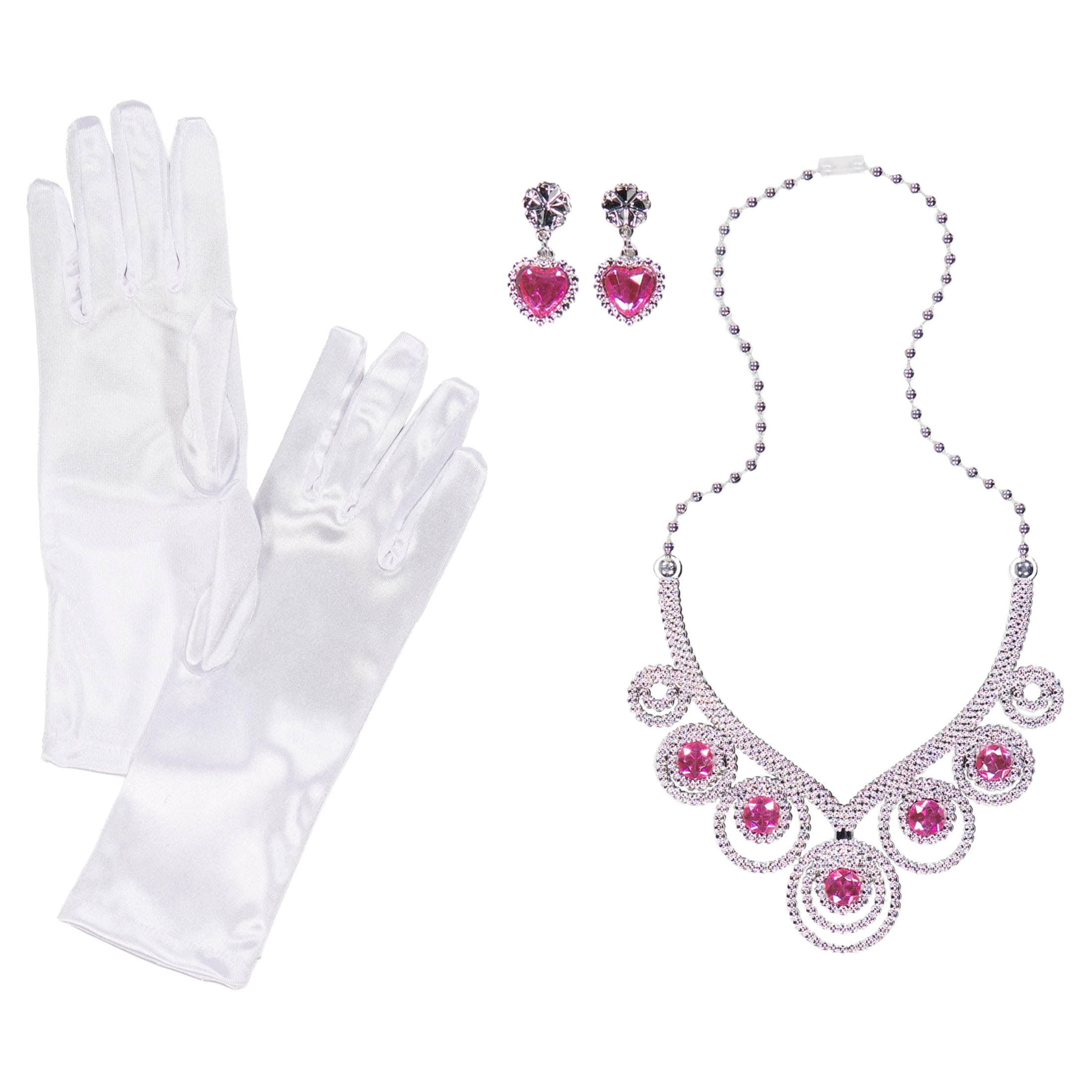 Princess Jewelry Costume Accessory Set for Children, Pink and Silver, 5 Pieces, Halloween by Way To Celebrate