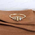 thumbnail image 1 of JEWELRYTREASURE 8X4 MM Natural Labradorite Ring / Minimalist Statement Ring / Birthday Gift for love, 1 of 3