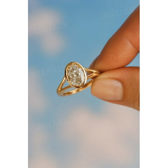 JEWELSBYASAILOR 5X8MM labradorite Ring / Hexagon Cut Natural Gemstone /Moissanite Engagement Ring / Wedding Gift for Her