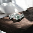 thumbnail image 1 of JEWELSBYASAILOR 6MM Natural Moss Agate Twig Ring / Natured Inspired - Twig Ring / Birthday Gift for Love, 1 of 5