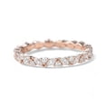 thumbnail image 1 of JEWELSBYASAILOR Moissanite Enagagement Band / 4x2 Marquise - 2mm Round Moissanite / Full - Eternity Bridal Band / Personalized Gift For Women, 1 of 4