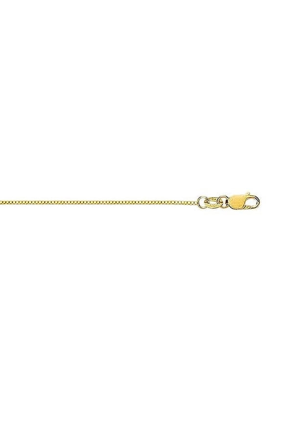 Classic Box Yellow Gold, 18k Solid Gold Chain Necklace, 20"