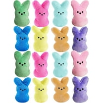 JEWLALO 16PCS Easter Bunny Stuffed Animals, Easter Basket Stuffers Toys, Adorable Easter Bunny Stuffies Animals Plushie, Easter Egg Fillers, Easter Gifts