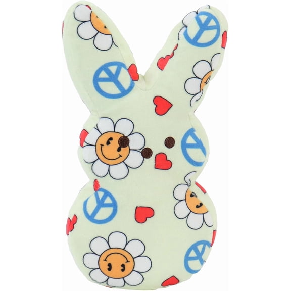 JEWLALO 9 Easter Bunny All Over Print Daisy, Soft Easter Bunny Plush Stuffed Animals, Spring Holiday Home Decorations, Festive Easter Basket Stuffed, Kawaii Easter Gifts