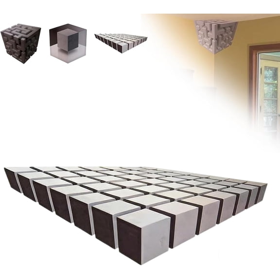 JEWLALO Impossible Corner Wall Art, Impossible Corners – Wall Art That Reshapes Reality, Modern Home Decor for Living Room, Office