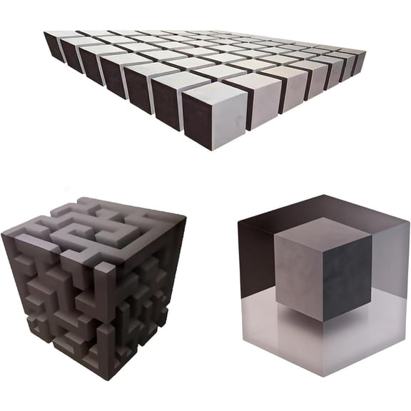 JEWLALO Impossible Corners, Wall Art That Reshapes Reality, 3D Wall Art Illusion Corner Wall Decal, 3D Optical Illusion Corner Wall Decal for Living Room