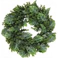 thumbnail image 1 of JEWLALO Spring Wreaths for Front Door, 18" Wreath Decor Monstera Eucalyptus Berries, Hanger, Hemp Rope for Home, Wall, Window, Living Room, Bedroom, Bathroom, Kitchen, Office, Indoor, Outdoor, 1 of 10