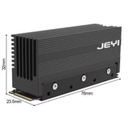JEYI M.2 2280 SSD Heatsink, Aluminum Dust-proof NVMe NGFF Cooler with Thermal Pads