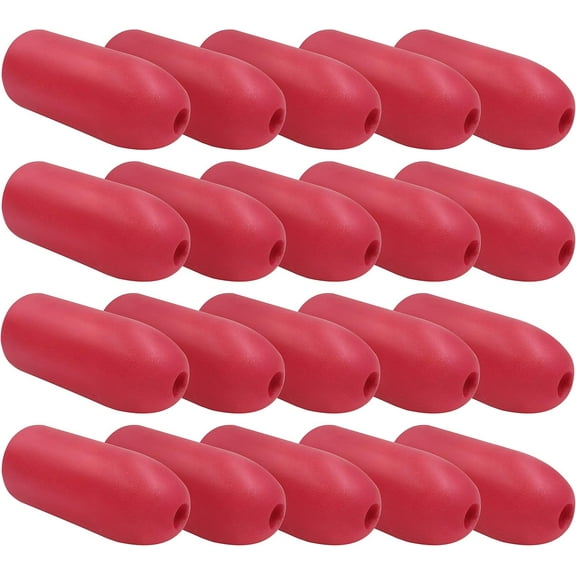 JEZERO Deep Water Fishing Floats: Great for Trail Markers, Dock Floats, Swim Buoy, Kayak Anchor Kit, Pool Buoy, Crabbing & Boats | 20 PACK - RED, 5" x 11"