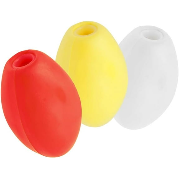 JEZERO Deep Water Fishing Floats: Great for Trail Markers, Dock Floats, Swim Buoy, Kayak Anchor Kit, Pool Buoy, Crabbing & Boats | Mult-Color Combo, 6" x 3", 3-Pack
