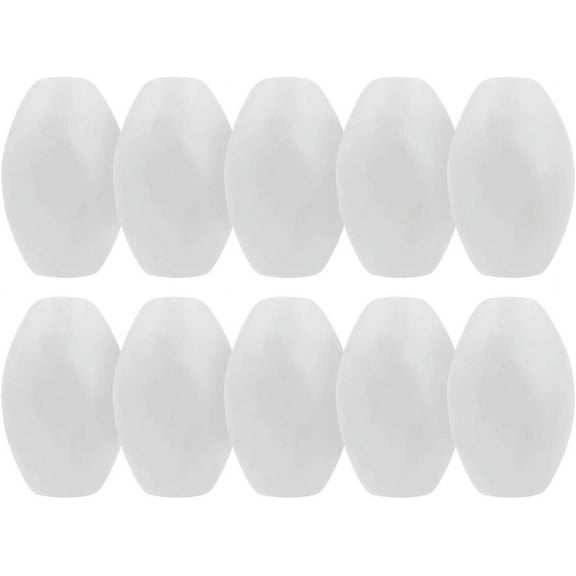 JEZERO Deep Water Fishing Floats: Great for Trail Markers, Dock Floats, Swim Buoy, Kayak Anchor Kit, Pool Buoy, Crabbing & Boats | White, 6" x 3", 10-Pack