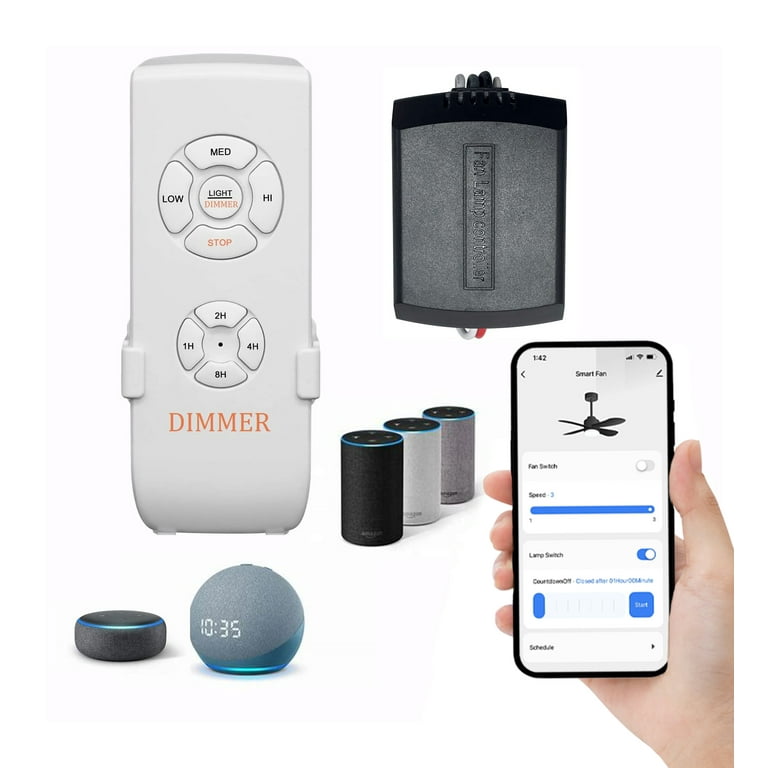 Smart WiFi Ceiling Fan Control Works With Alexa Google Home