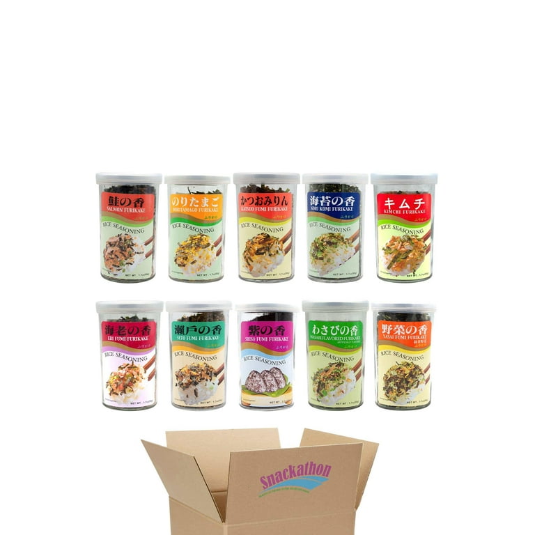 JFC Ajishima Furikake Rice Seasoning Variety Pack, 10 Flavors, 1