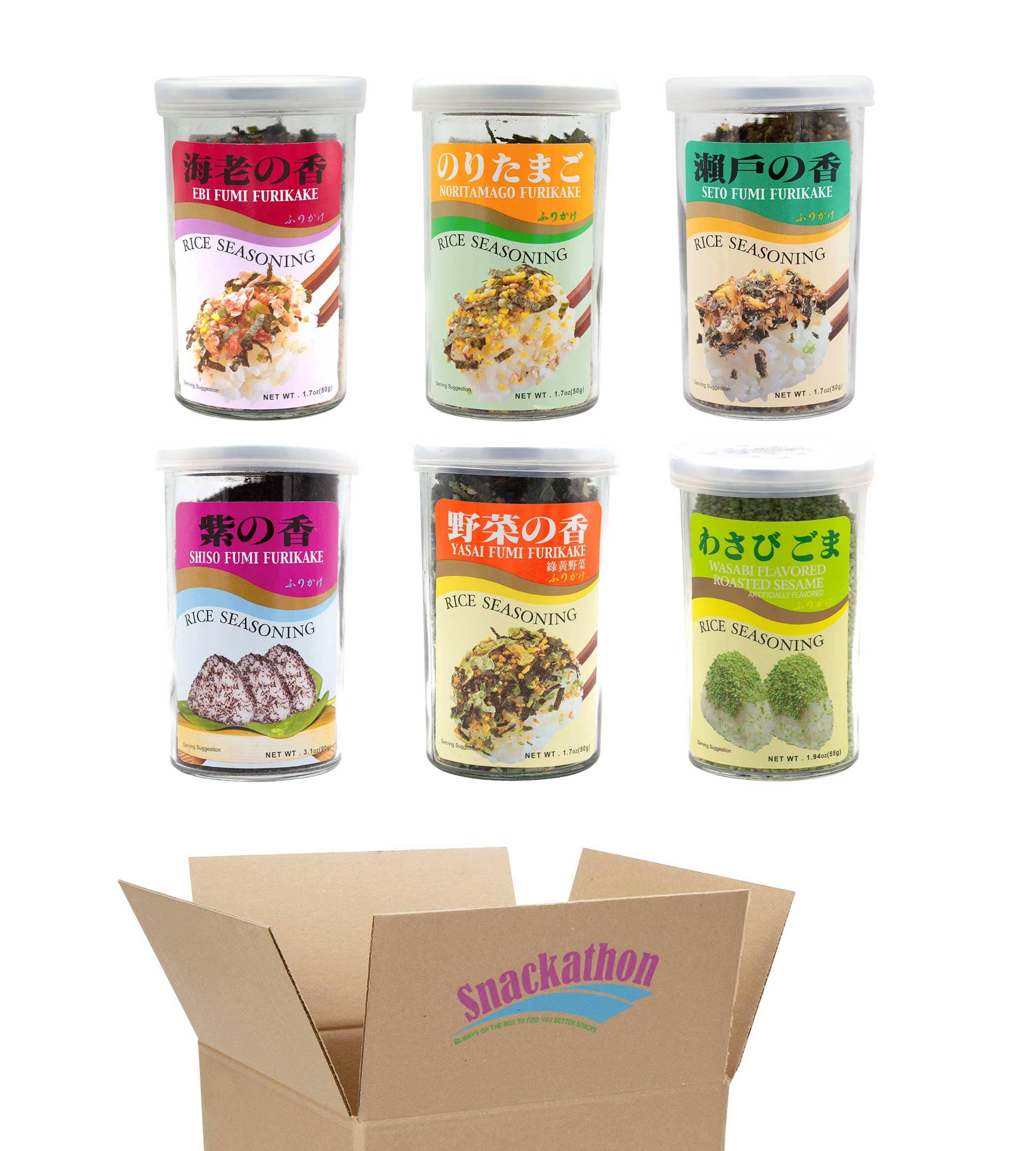 JFC Ajishima Furikake Rice Seasoning Variety Pack, 6 Expansions
