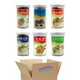 thumbnail image 1 of JFC Ajishima Furikake Rice Seasoning Variety Pack, 6 Staples (Nori Komi, Kimchi, Wasabi, Salmon, Katsuo, Goma), 1 Bottle each Flavor, 1 of 5