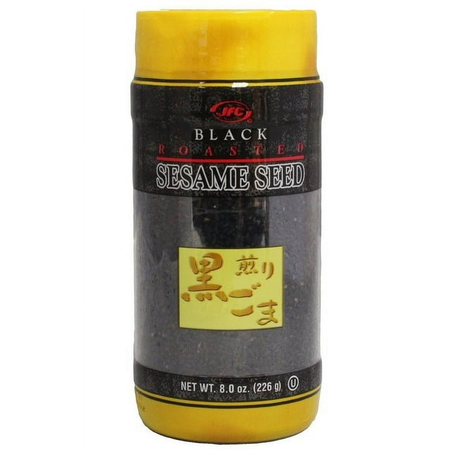 JFC Black Roasted Sesame Seeds, 8 Oz