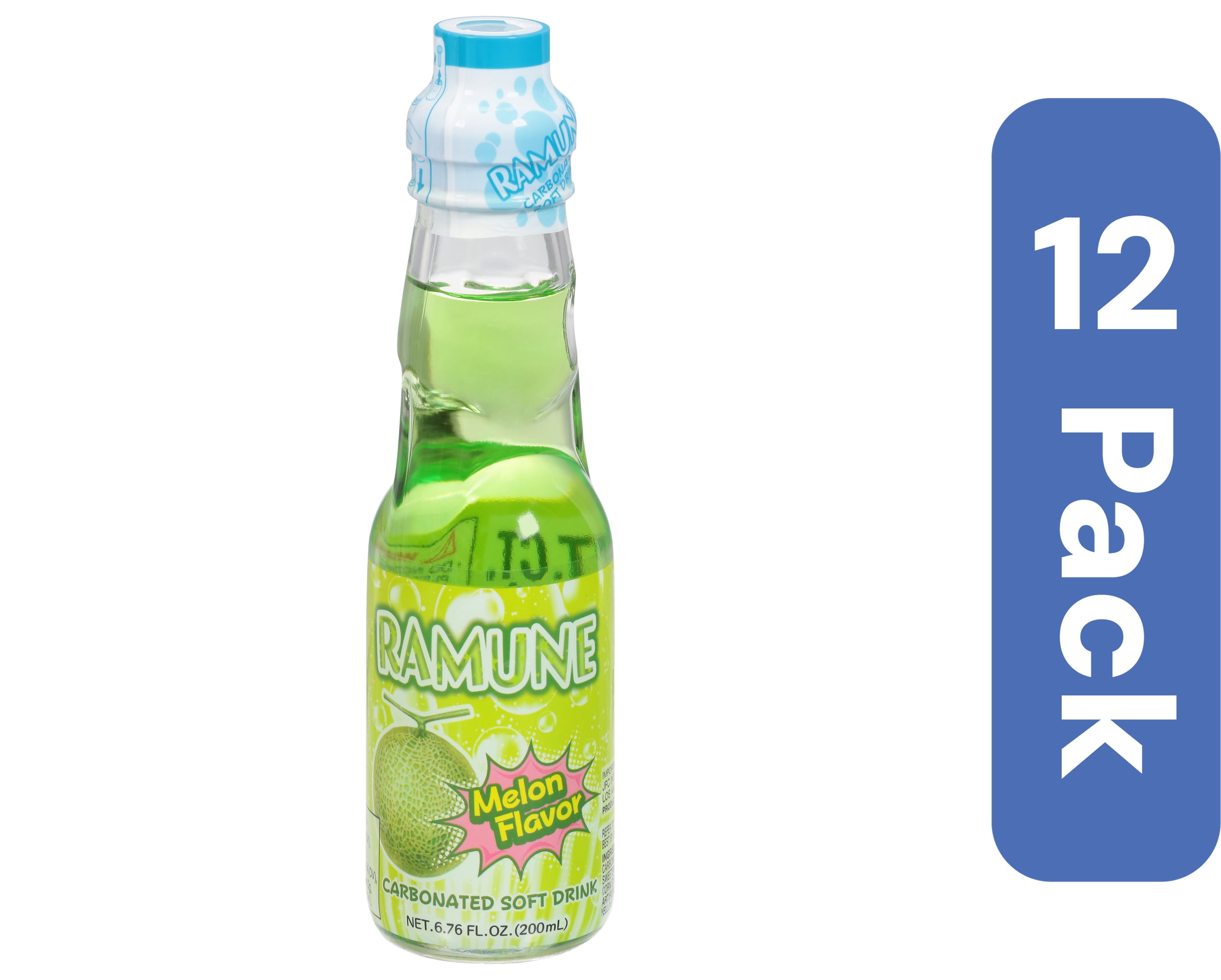 Ramune JFC International Soda Ramune Strawberry 6.76 fl oz (Pack Of 12