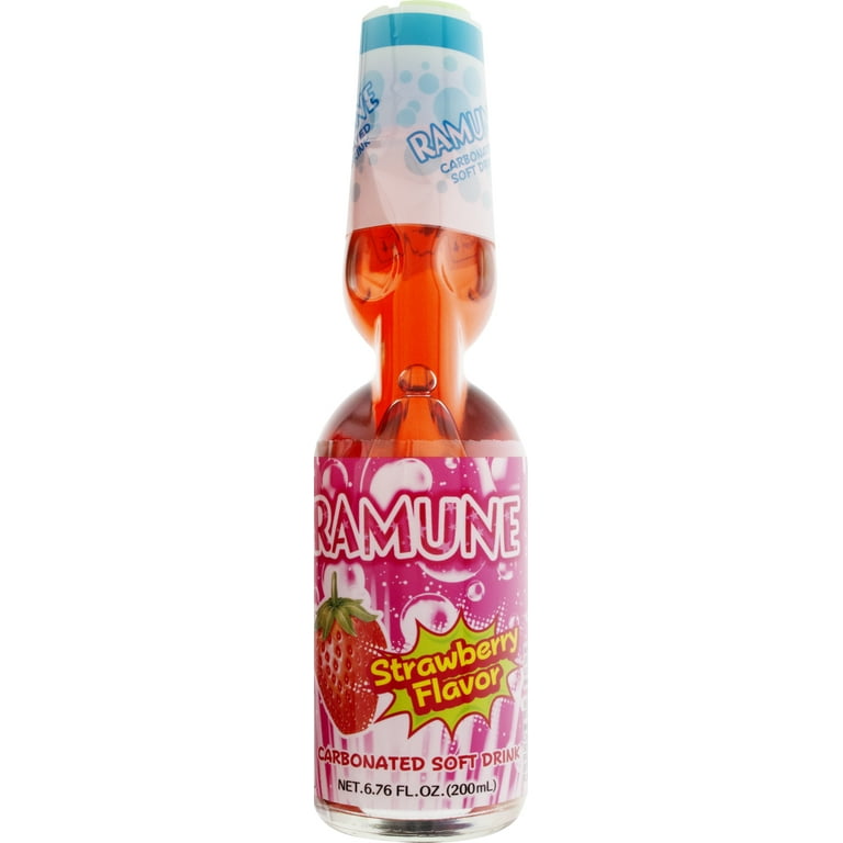 JFC Ramune Soft Drink Strawberry 12/6.76 Fz - Walmart.com