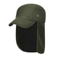 thumbnail image 1 of JFGHDG Baseball Caps Dad Hat Trucker Hat Men and Women Runing Hat Wide Brim Fishing Hat Adjustable Sun Hat for Men & Women with Neck Cape Sun Cap with Upf 50+ Sun Protection Green One Size, 1 of 4