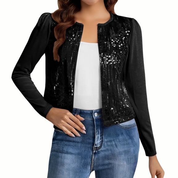 JFGHDG Blazer Vest for Women Blazer for Women Suit Blazer Buttons Womens Blazers Dressy Casual Womens Jacket Women's Blazers Black S