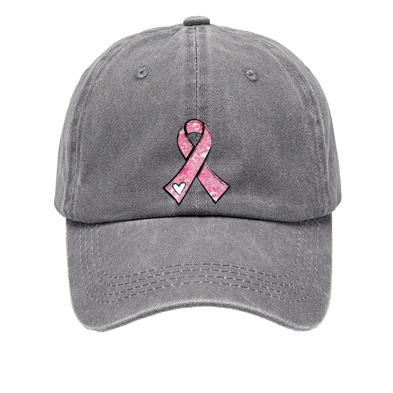 Grey Fall Ribbon JFGHDG Breast Cancer Awareness Ribbon Embroidered Baseball Cap, Vintage ...