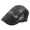 thumbnail image 1 of JFGHDG Breathable Flat Cap with Adjustable Strap, Breathable Summer Light Newsboy Cap for Driving Walking Black One Size, 1 of 3