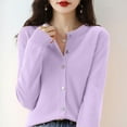 thumbnail image 1 of JFGHDG Cardigan Sweaters for Women Vintage Cardigan Button Down Cardigan Short Sleeve Cardigans for Women Crochet Cardigans for Women Womens Sweaters Cardigan Womens Shrugs for Summer Dress Purple S, 1 of 4