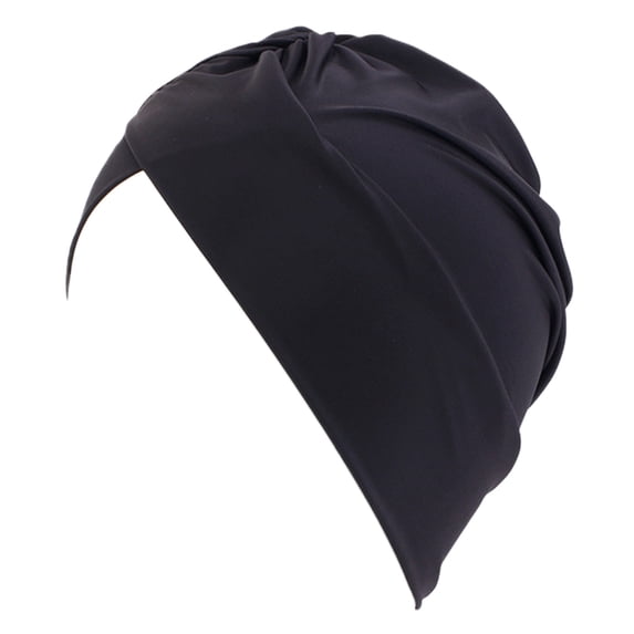 JFGHDG Chemo Headwear for Women Knot Beanies with Stretch Elastic Turbans Soft Cancer Hats Head Coverings Scarf Headwraps Black One Size