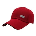thumbnail image 1 of JFGHDG Classic Baseball Cap Dad Hat Cotton Soft Adjustable Size Red 2 One Size, 1 of 2
