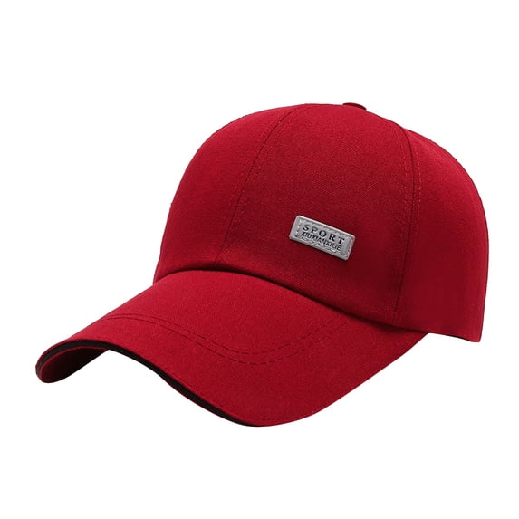 JFGHDG Classic Baseball Cap Dad Hat Cotton Soft Adjustable Size Red 2 One Size
