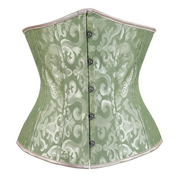 JFGHDG Corset for Women Bustier Tops for Women Gothic Corset Top Waist Cincher Corset Bustier Corset Overbust Corset Medieval Corset Green 3xl