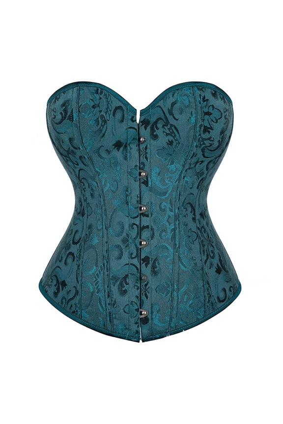 Corset for Women Strapless Corset Top Renaissance Corset Short Corset Waist Cincher Corset for Women Bustier Corset Top Blackish Green 4xl