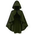 thumbnail image 1 of JFGHDG Cowl Hood Cowl Hooded Cape Green Cape Cloak Hooded Cloak Mens Renaissance Costume Ponchos for Women Green a, 1 of 8