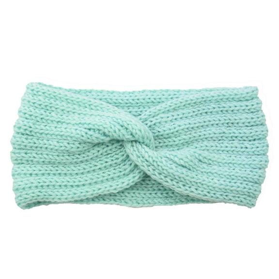 JFGHDG Crochet Headband,Winter Headbands for Women,Summer Headband,Skinny Headbands for Women,Ear Warmer Headband for Women,Soft Headbands Cable Hairbands Knit Ear Headband Mint Green One size