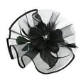 thumbnail image 1 of JFGHDG Fascinators Hats for Women,Tea Party Hats for Women,Head Piece for Women,Hat for Women,Fascinator Headband,Hat Headwear Church Feather Clip Fascinators Hat Cap Black One Size, 1 of 3