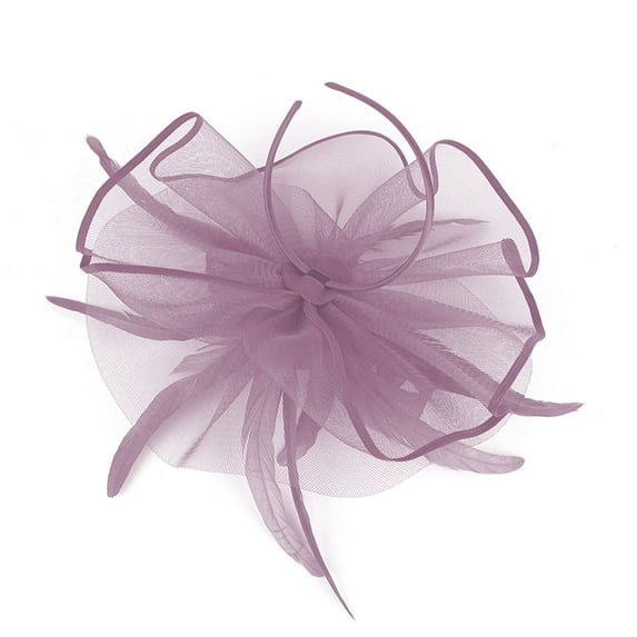 JFGHDG Fascinators Hats for Women,Tea Party Hats for Women,Head Piece for Women,Hat for Women,Fascinator Headband,Hat Headwear Church Feather Clip Fascinators Hat Wedding Cap For Pink One Size