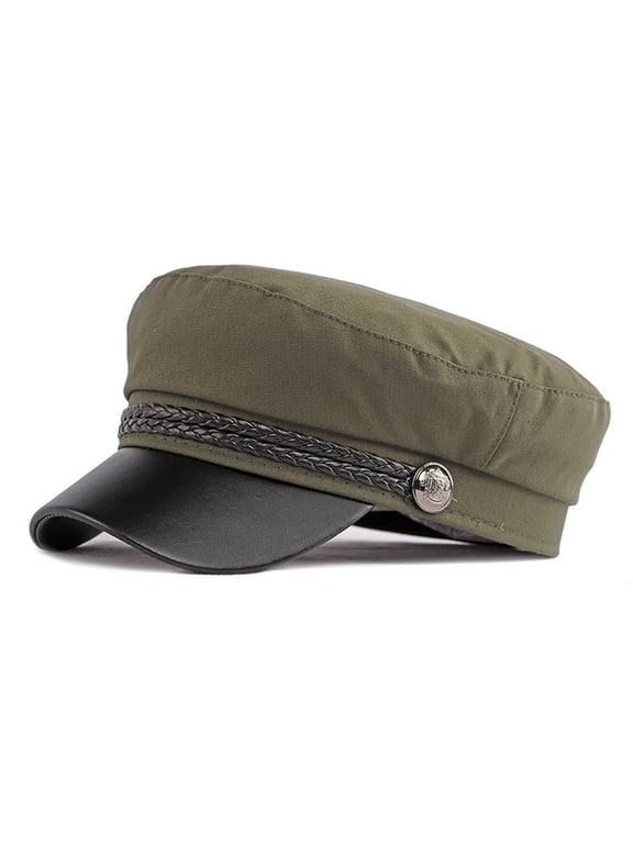 Fashion Newsboy Cap Bakerboy Hat Visor Beret Paperboy Fisherman Style Fiddler Cabbie Captain Sailor Hat Green A